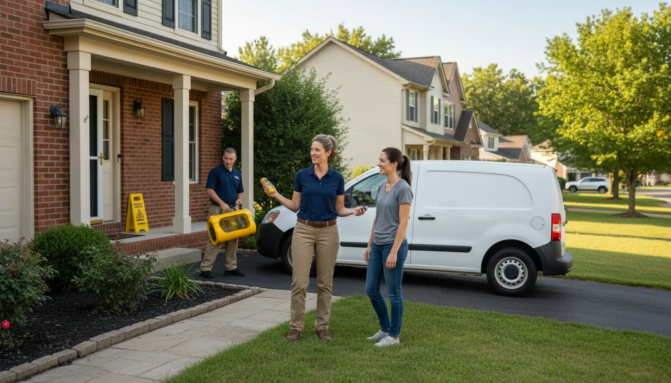 Water restoration image for Dehumidification And Cleanup Services in Franklin, MN